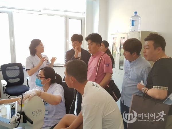 천안시 의료교류 방문단은 10일 문등구 의료기관을 방문해 각 기관을 둘러봤다. 천안시 제공